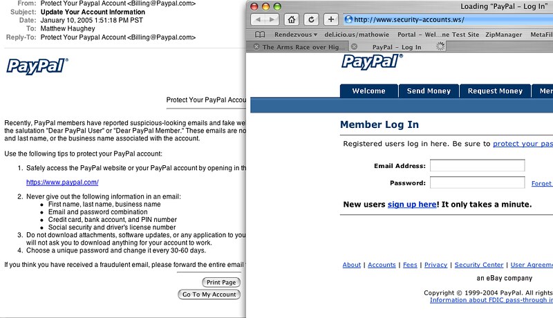 paypal email scam