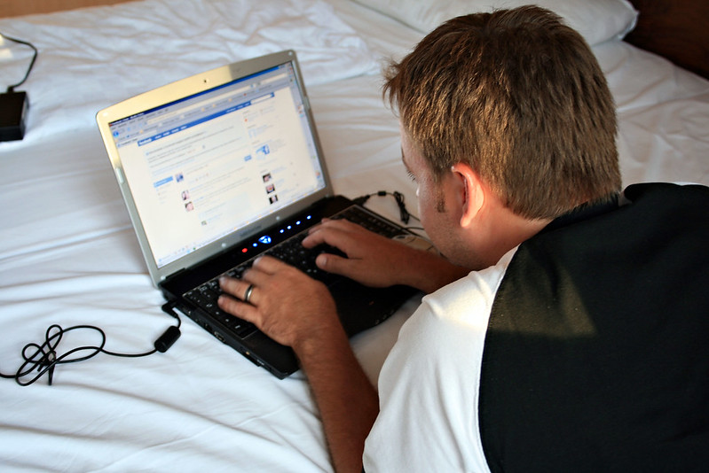 man doing phishing