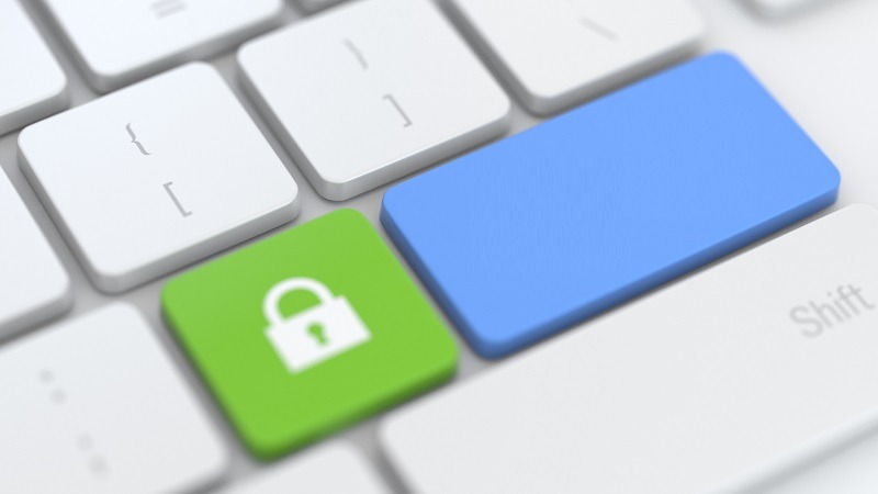 Padlock keyboard key