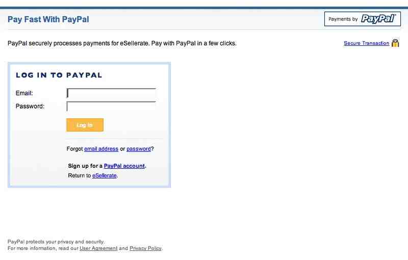 Paypal Login